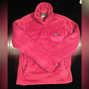 Classic Patagonia Women's Magenta W's Re-Tool Snap-T® Pullover - Size Small